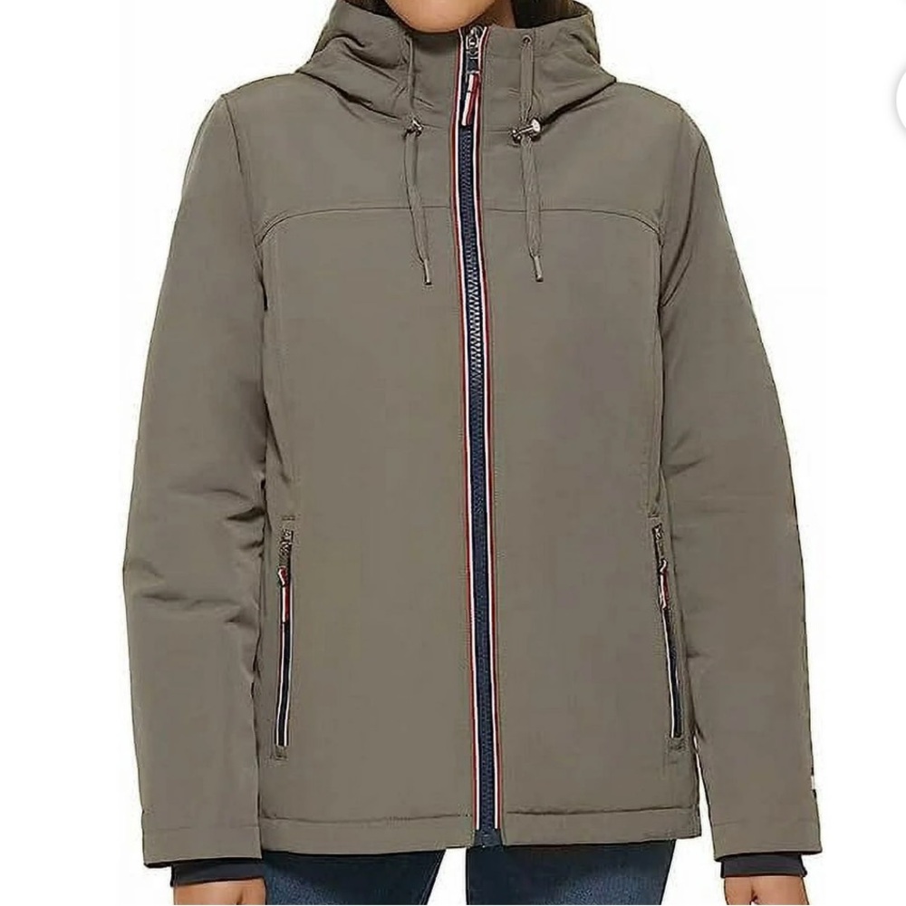 Tommy Hilfiger Gray Windbreaker Jacket